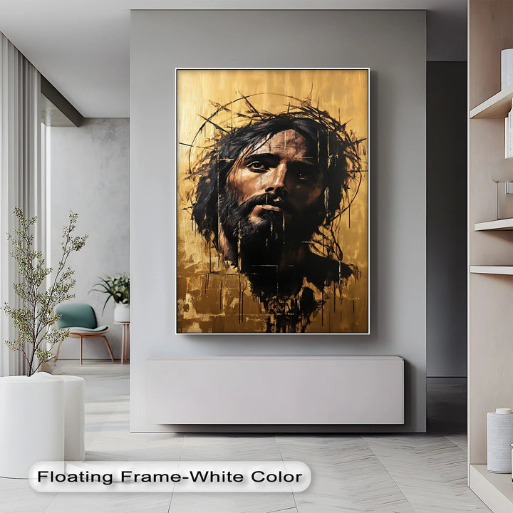 Crown of Thorns – Abstract Jesus Canvas Wall Art - MyPhotoStation