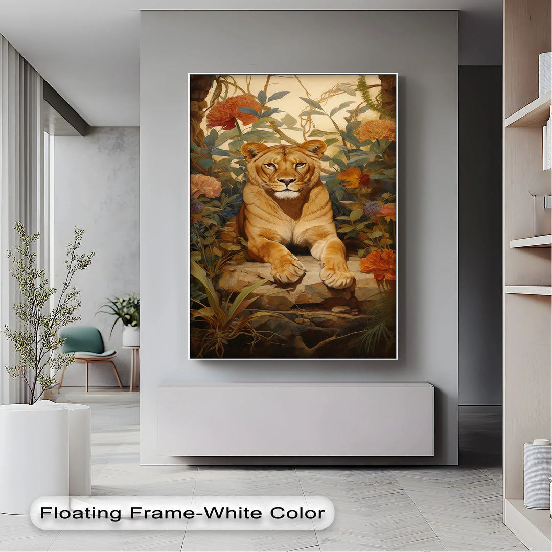 Queen of the Jungle Repose – Animal Canvas Print - MyPhotoStation