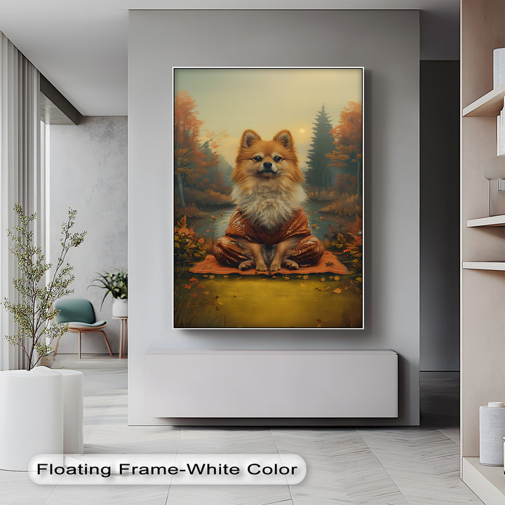Zen Fox Pup – Autumn Forest Portrait Puppies Canvas Print
