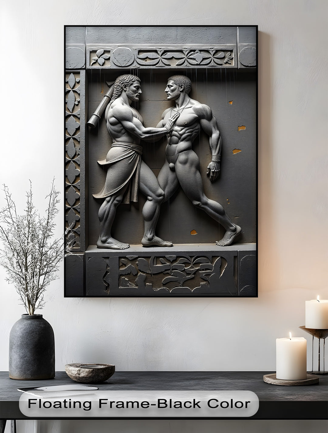 Heroic Encounter – Classical Relief Canvas Print