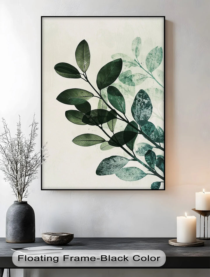 Olive Leaf Botanical Art – Tranquil Green Canvas Print - MyPhotoStation