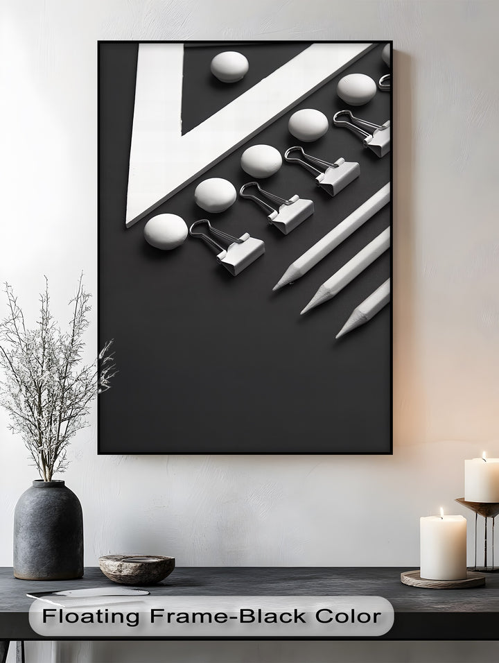 Perfect for home offices, this high-contrast photo canvas blends design, function, and modern art.

