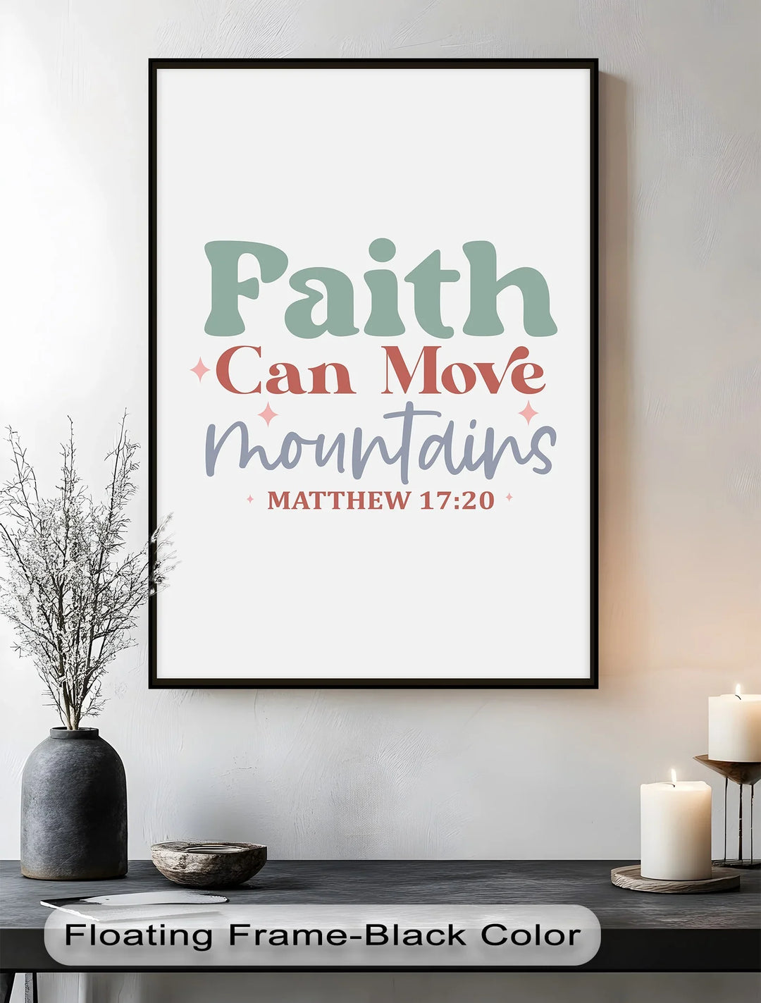 Faith Can Move Mountains – Matthew 17:20 Pastel Canvas Print - MyPhotoStation
