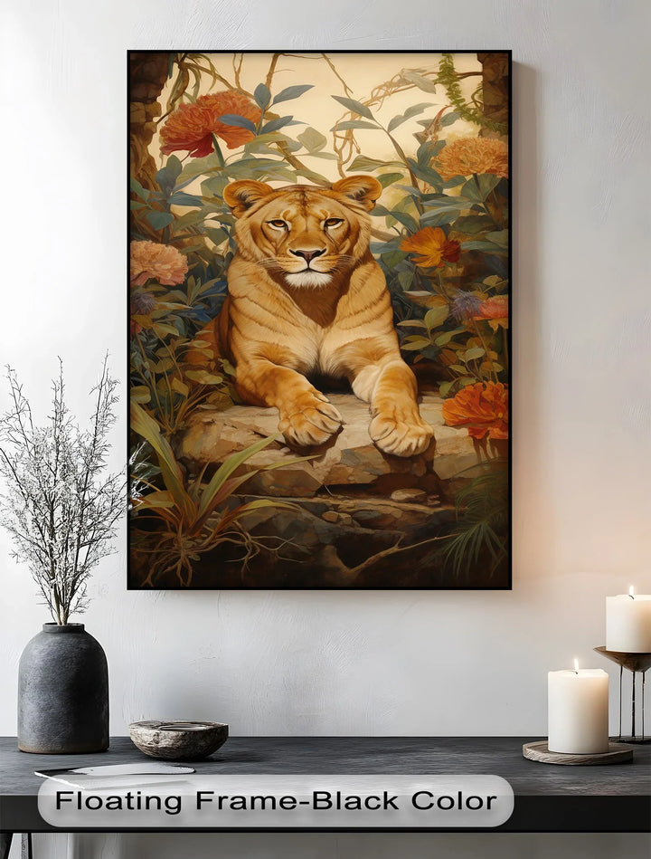 Queen of the Jungle Repose – Animal Canvas Print - MyPhotoStation