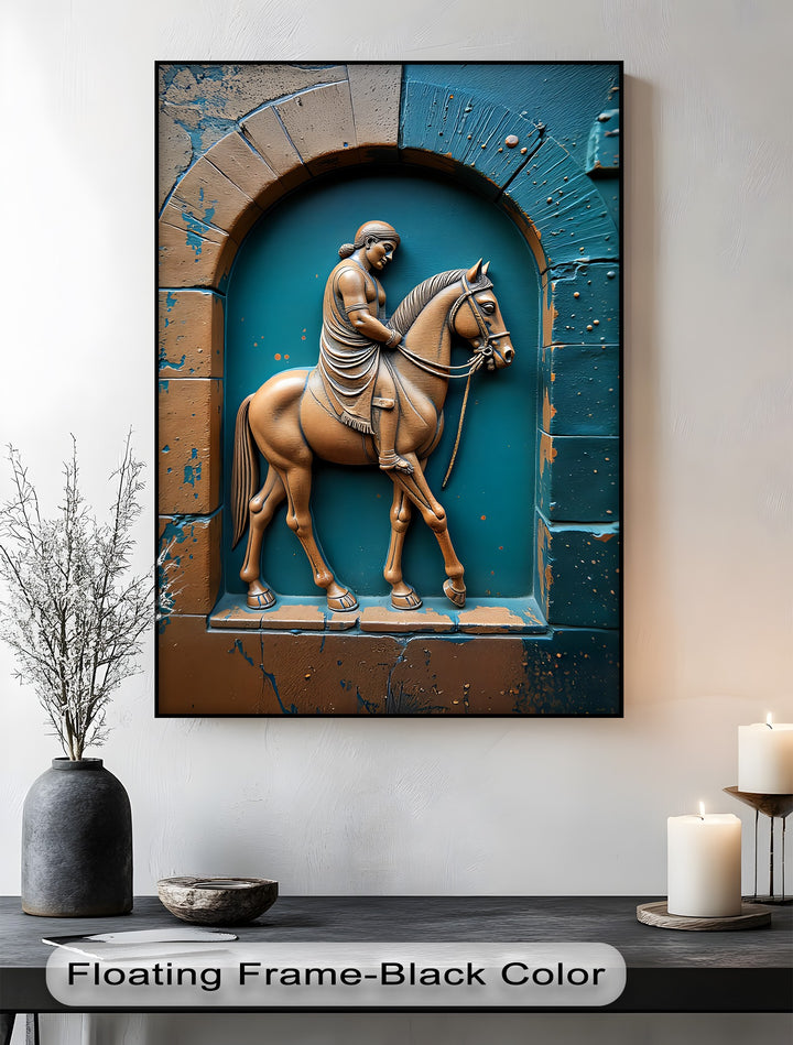 Equestrian Legacy – Ancient Relief Canvas Print