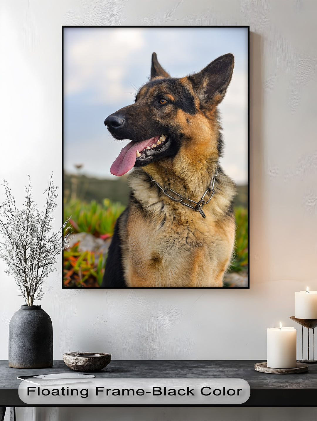 Loyal Guardian – German Shepherd Outdoor Portrait Puppies Canvas Print
