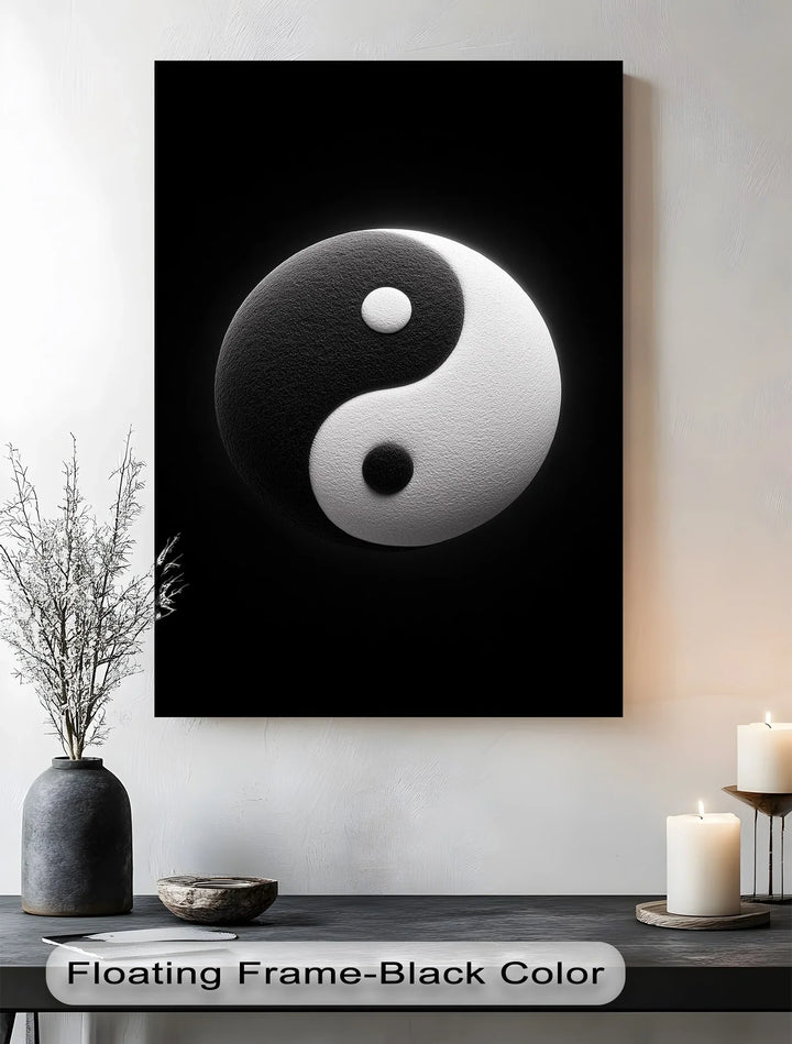 Balance Within – Yin Yang Symbol Inspirational Canvas Print