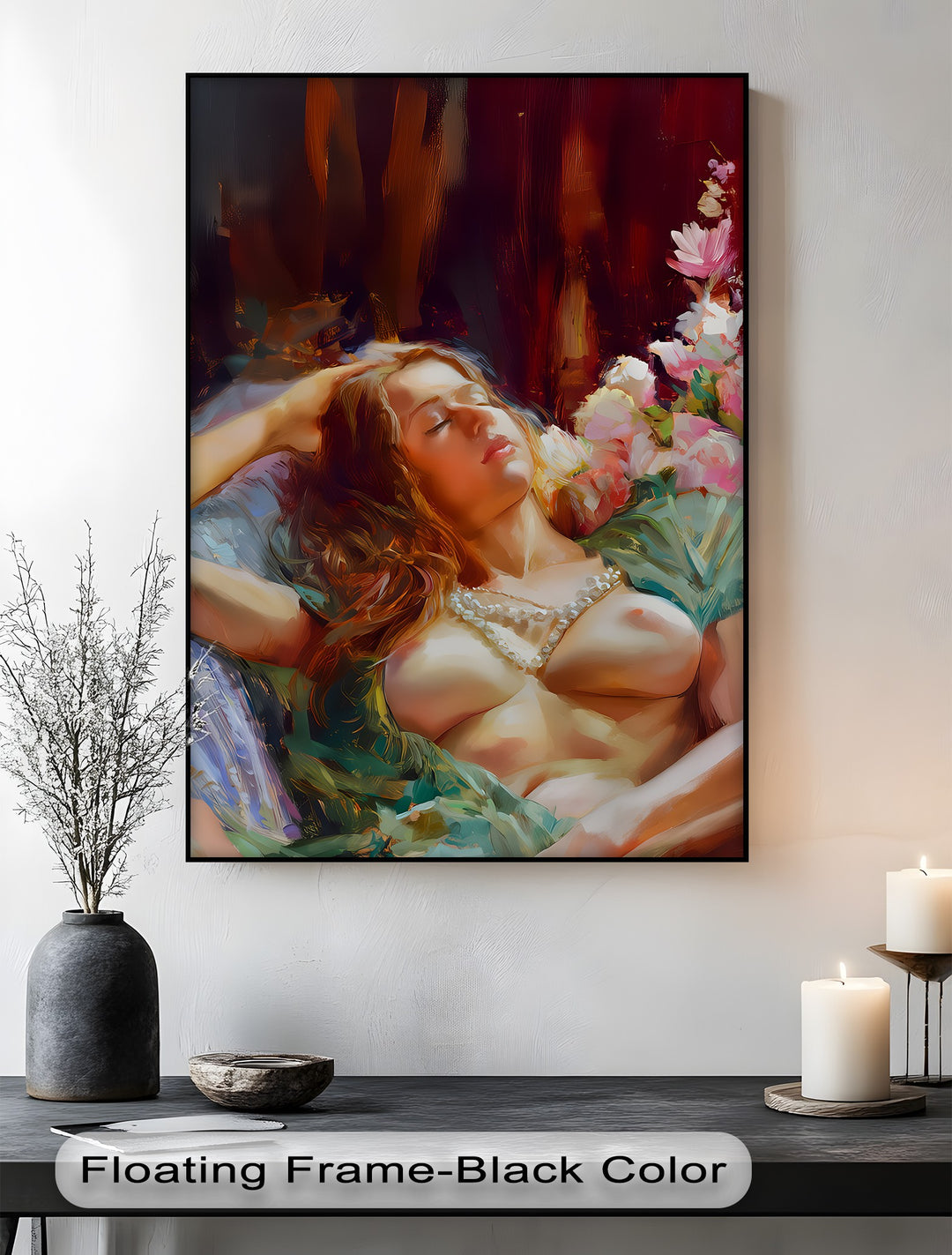 Dreaming in Bloom – Erotic Canvas Print