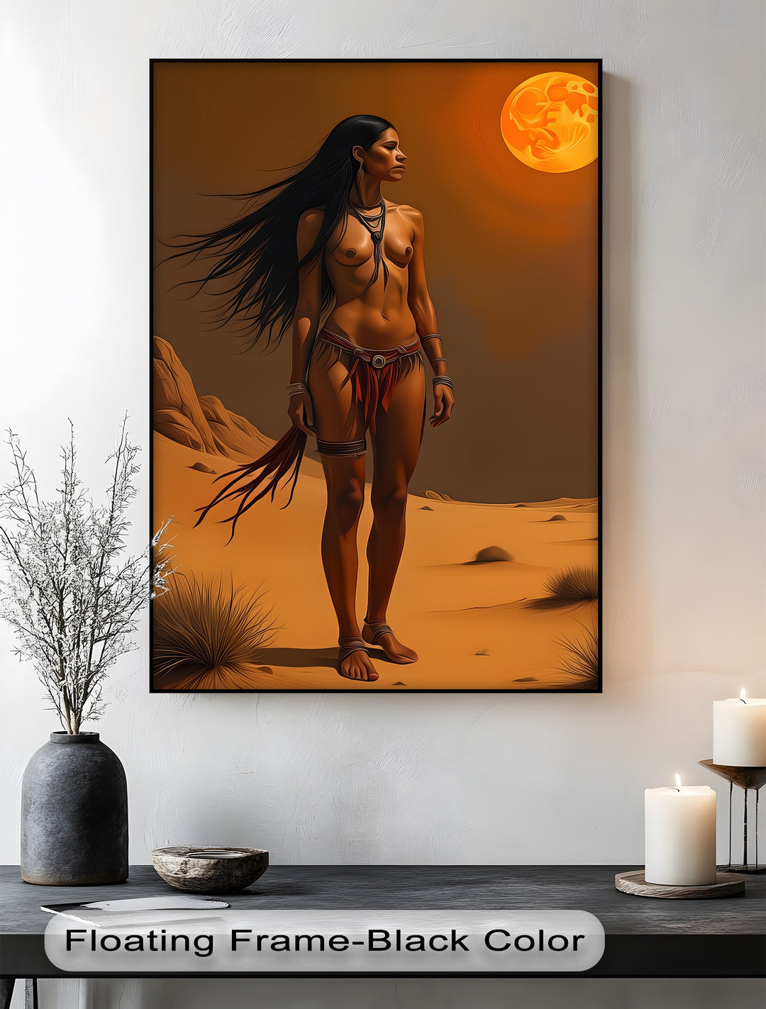 Desert Moon Spirit – Erotic Canvas Wall Art | Large Canvas