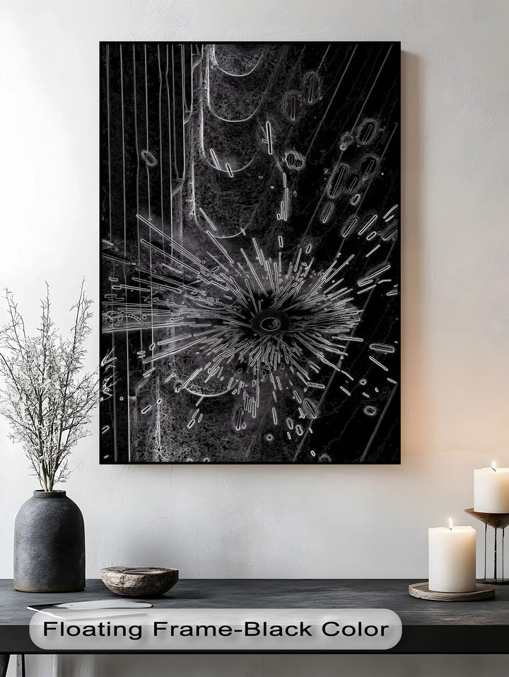 Make a statement with this dynamic, high-impact canvas painting.

