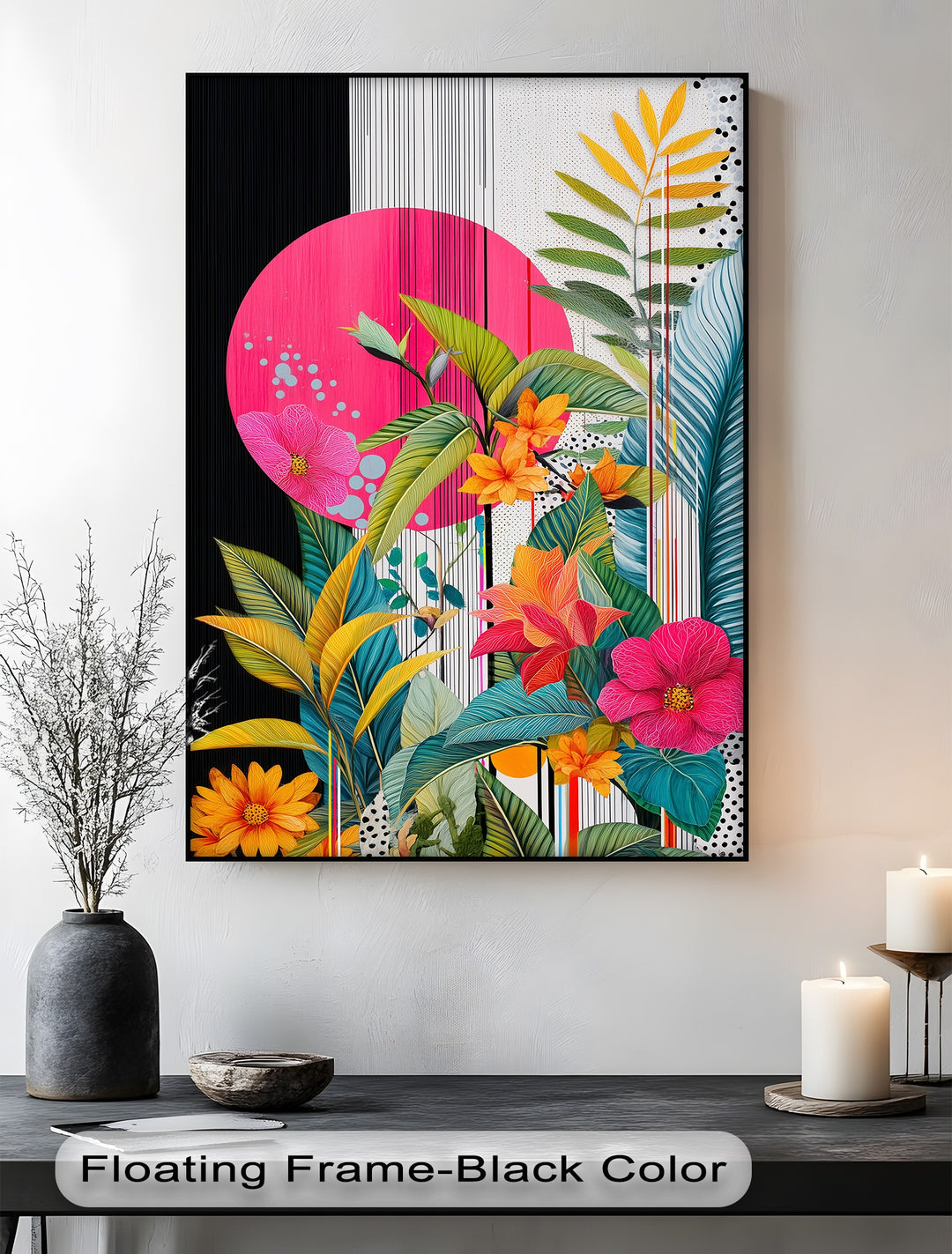 Tropic Pop – Bold Botanical Canvas Print