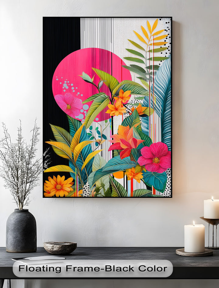 Tropic Pop – Bold Botanical Canvas Print