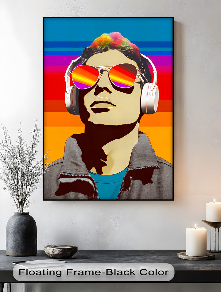 Sonic Spectrum – Pop Art Music Portrait Canvas Print