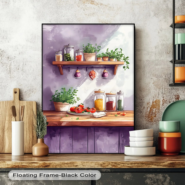 Herb & Spice Kitchen – Rustic Pantry-Inspired Canvas Print - MyPhotoStation