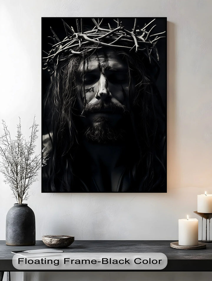 Silent Redemption – Jesus with Crown of Thorns Canvas Prints - MyPhotoStation