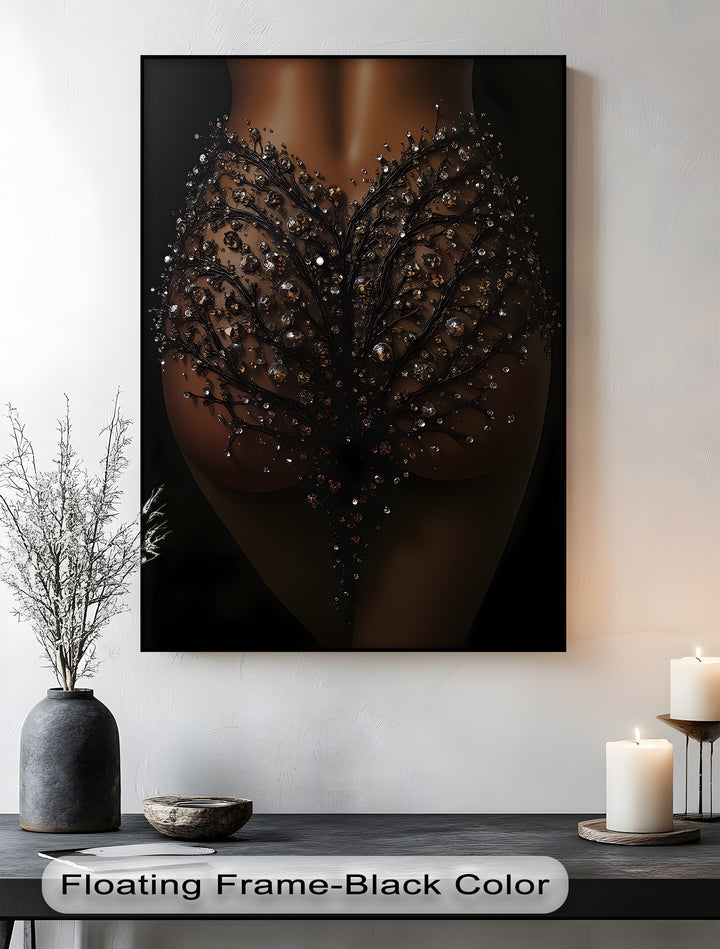 Midnight Bloom – Luxury Erotic Canvas Wall Art | Artwork Canvas