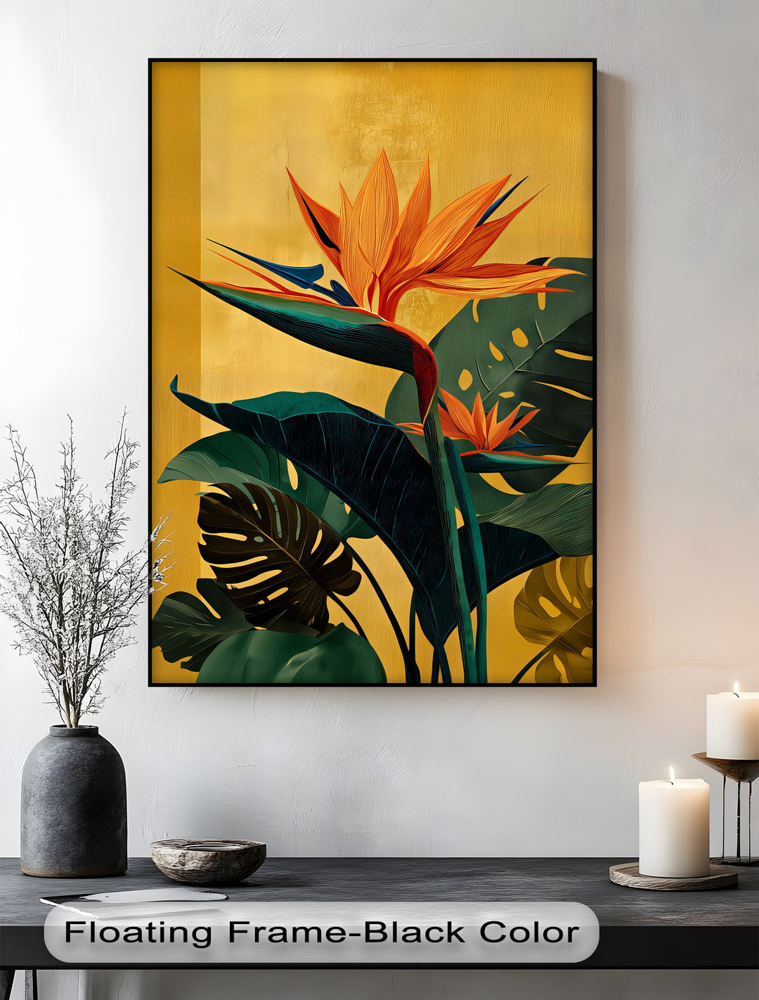 Bird of Paradise - Flower Canvas Wall Art | Framed Wall Art
