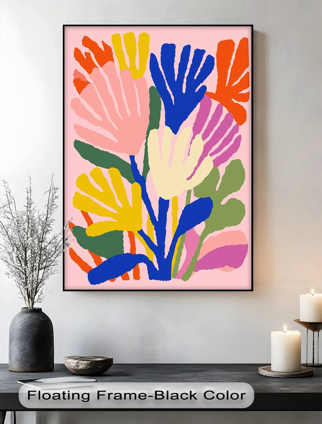 Modern Fauvist Floral Composition – Colorful Abstract Canvas Print - MyPhotoStation
