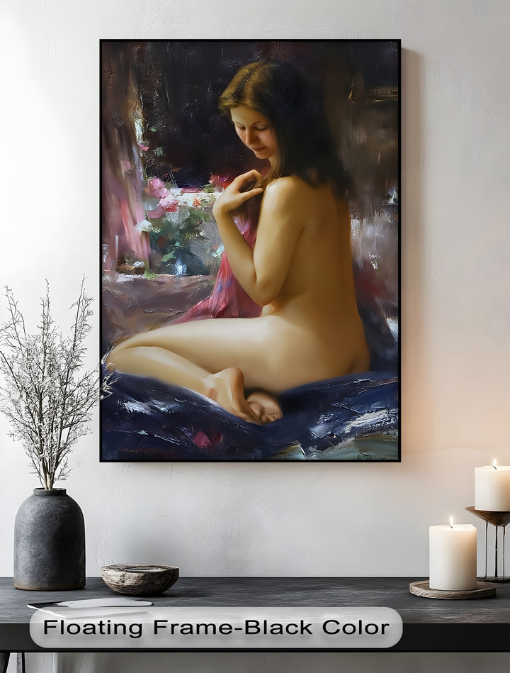 Soft Radiance – Nude Woman Canvas Wall Art | Artwork Canvas