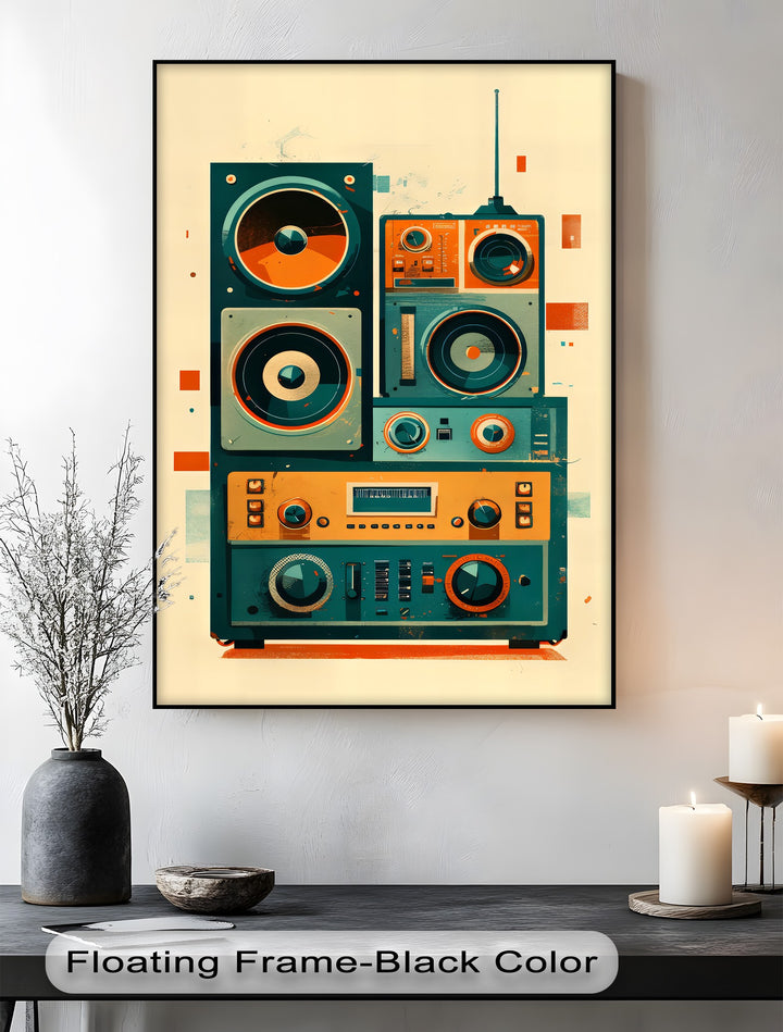 Volume Up – Retro Radio Receiver Canvas Print