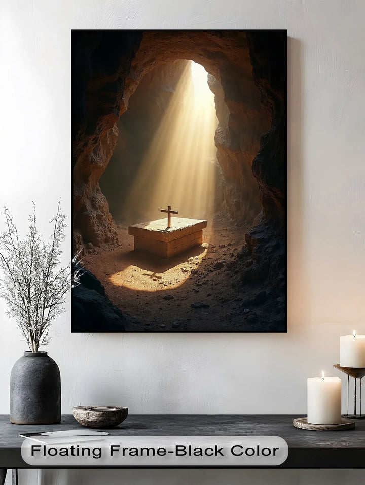Resurrection Light – Cross in Empty Tomb Canvas Prints - MyPhotoStation