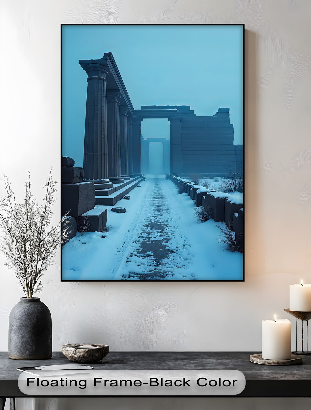 Frozen Passage – Ancient Ruins Canvas Print