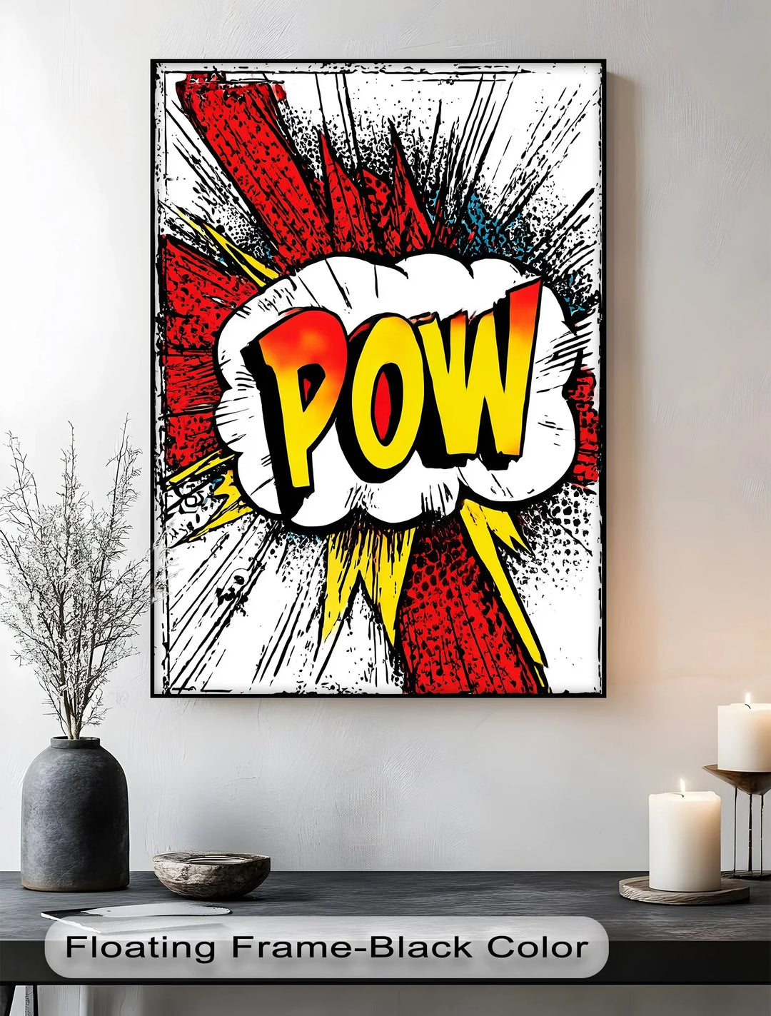 Comic Burst – POW! Retro Pop Art Inspirational Canvas Print