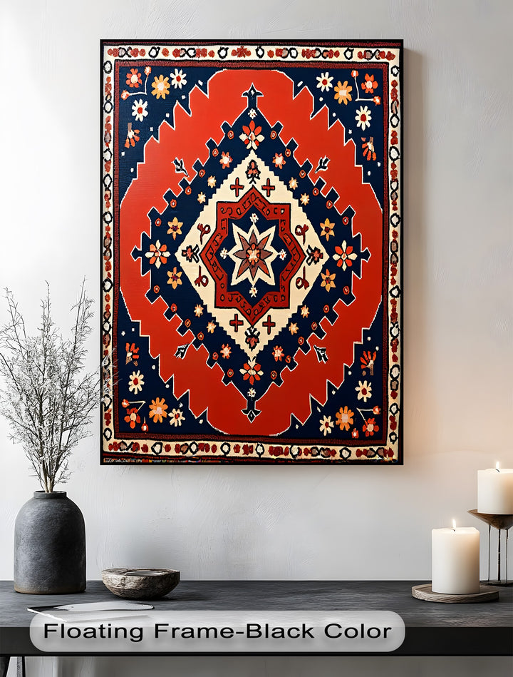 Radiant Star Blossom – Persian Canvas Print