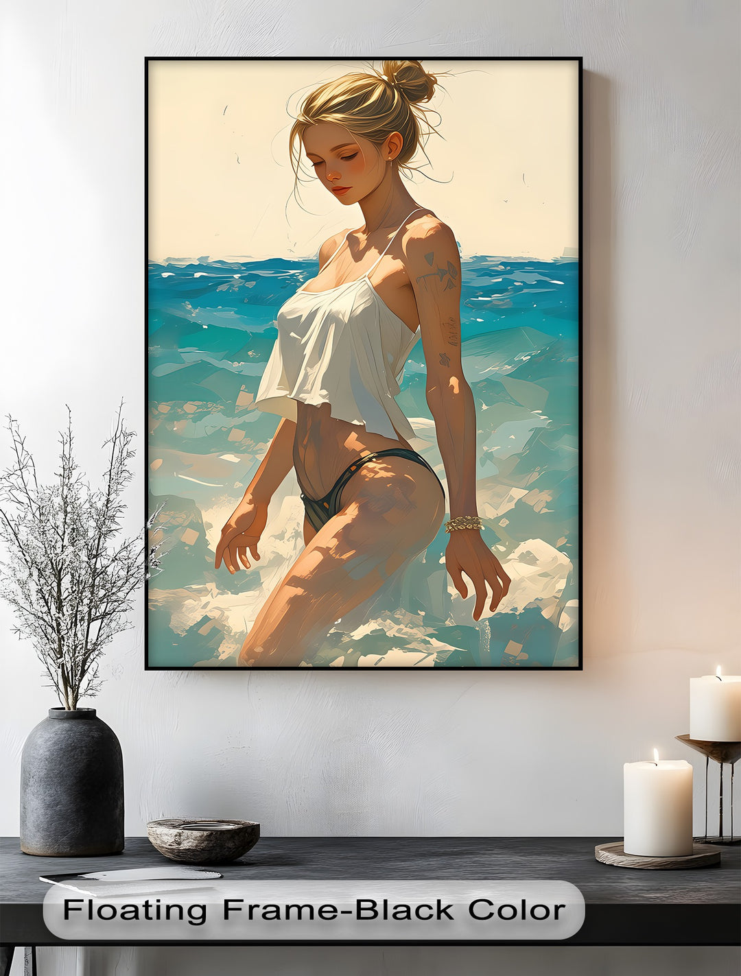 Ocean Reverie – Erotic Canvas Wall Art | Luxury Framed Canvas Prints