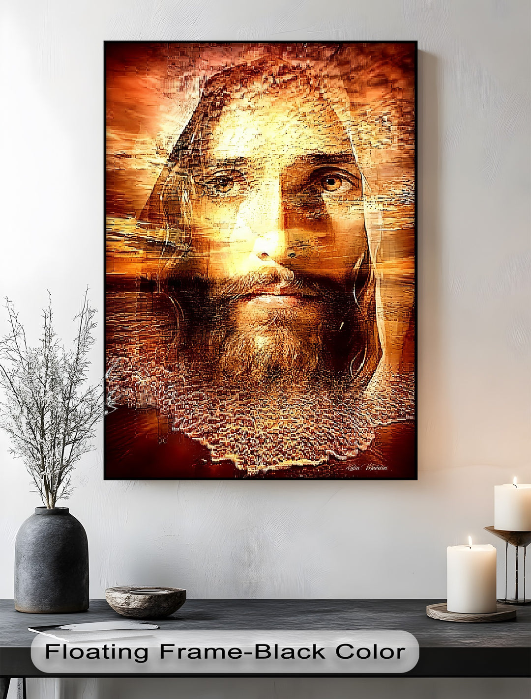 Divine Gaze – Contemporary Jesus Portrait Canvas Wall Art
