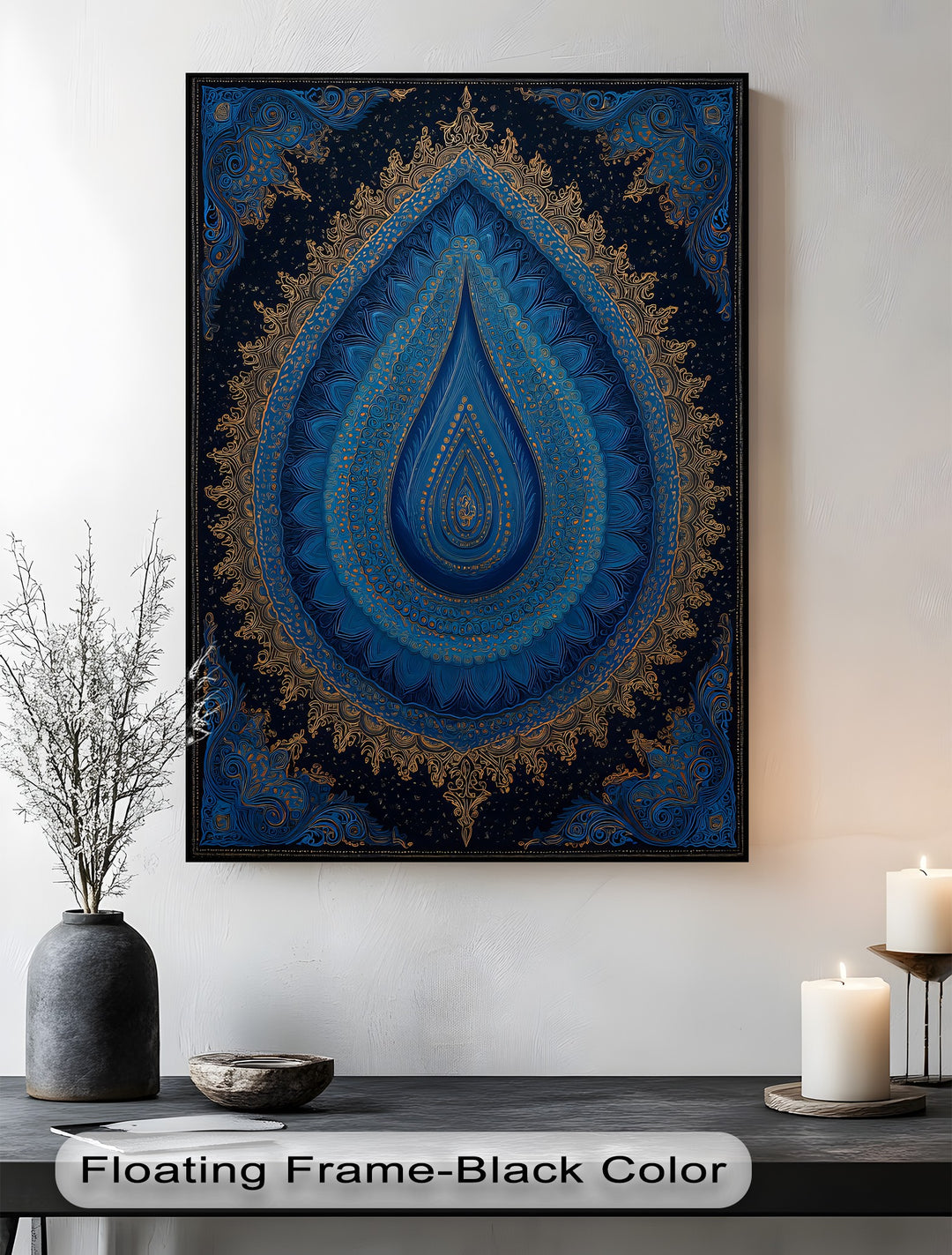Celestial Elegance – Persian Mandala Canvas Print