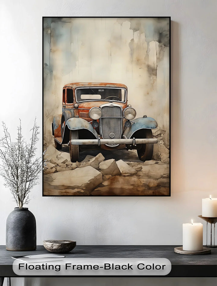 Vintage Rusty Car – Car Canvas Print - MyPhotoStation