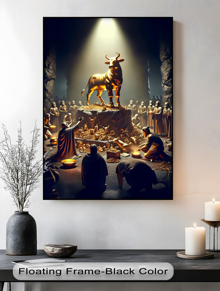 The Golden Calf – Biblical Canvas Wall Art