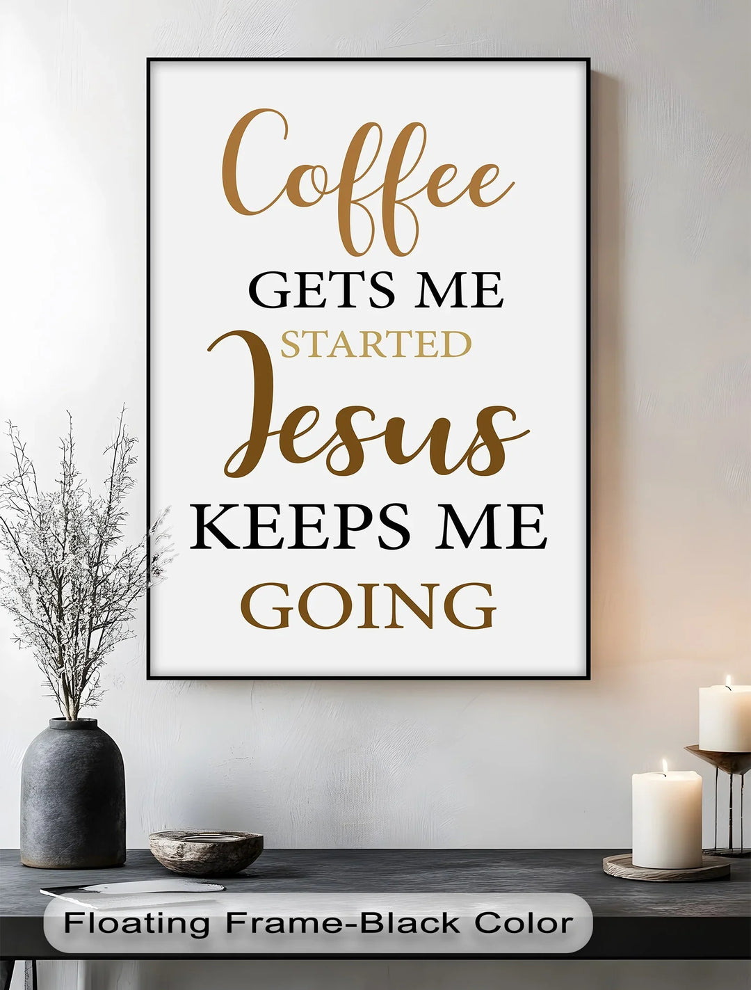 Coffee & Jesus – Faithful Morning Motivation Canvas Print - MyPhotoStation