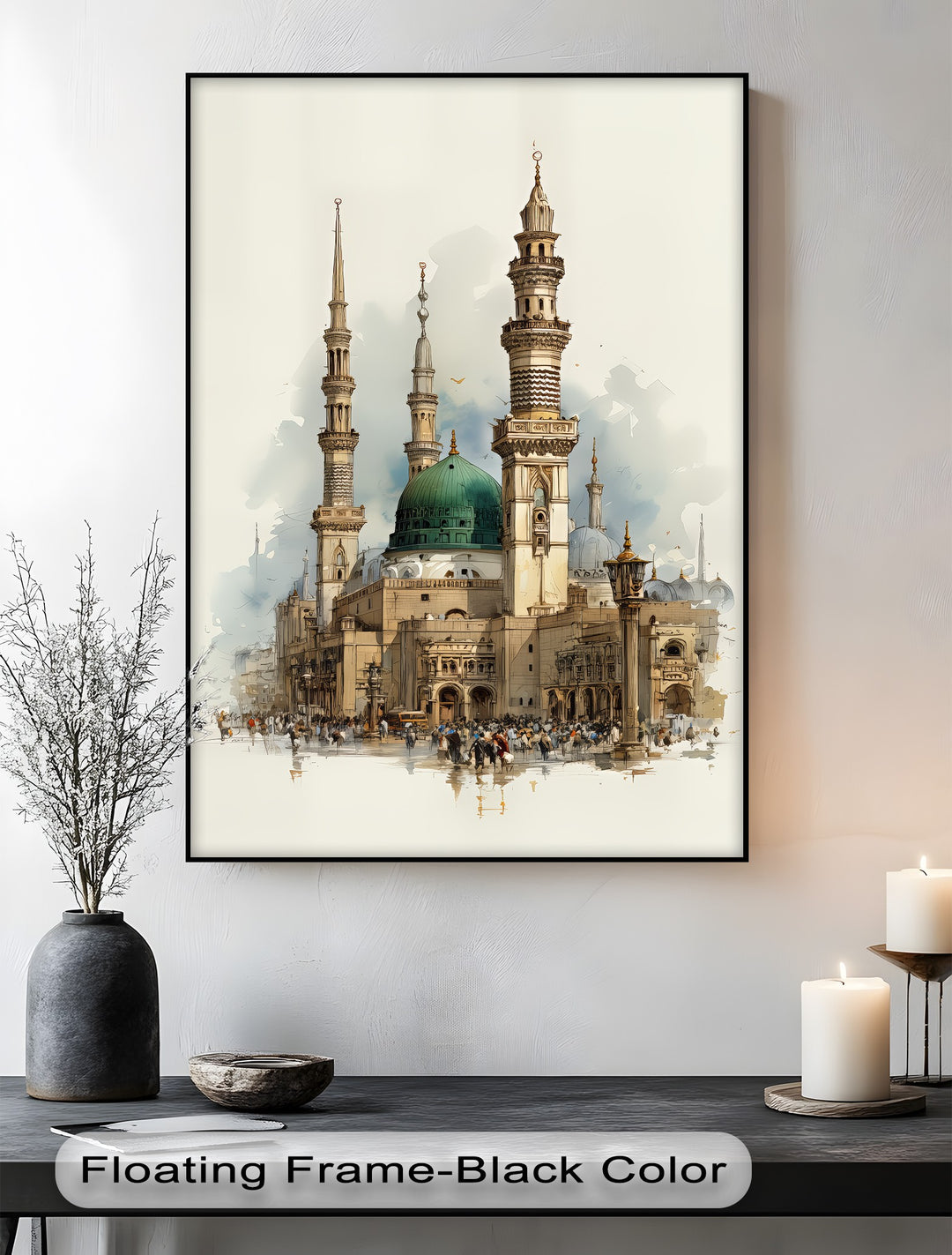 Sacred Serenity – Al-Masjid an-Nabawi Medina Canvas Print