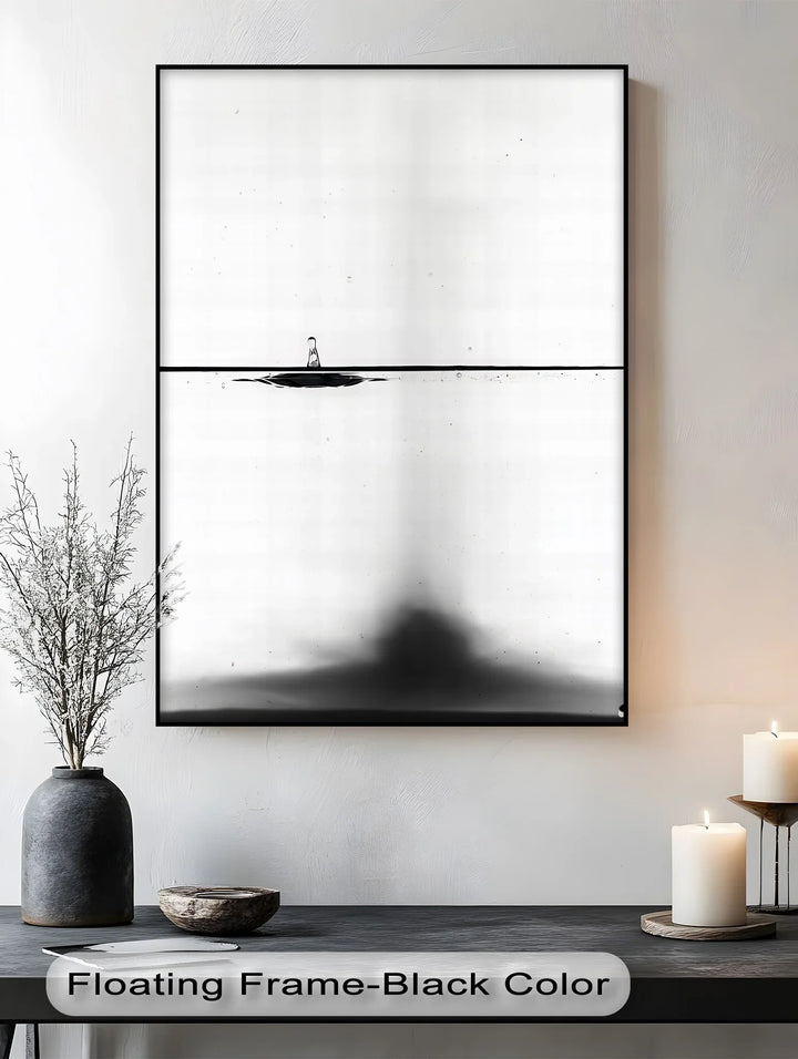 Equilibrium Drop – Minimalist Water Ripple Canvas Prints - MyPhotoStation