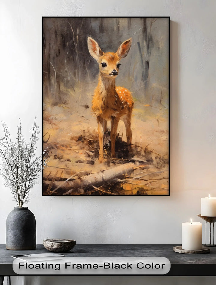 Gentle Fawn in the Forest – Animal Canvas Print - MyPhotoStation