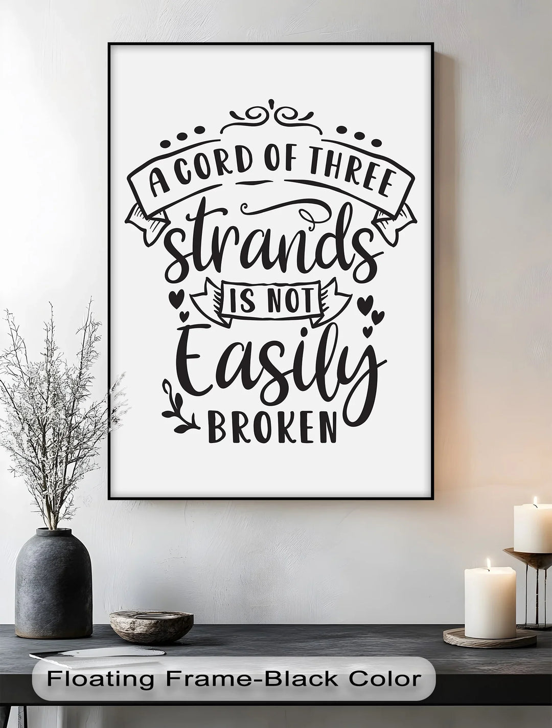 A Cord of Three Strands – Inspirational Scripture Canvas Print - MyPhotoStation