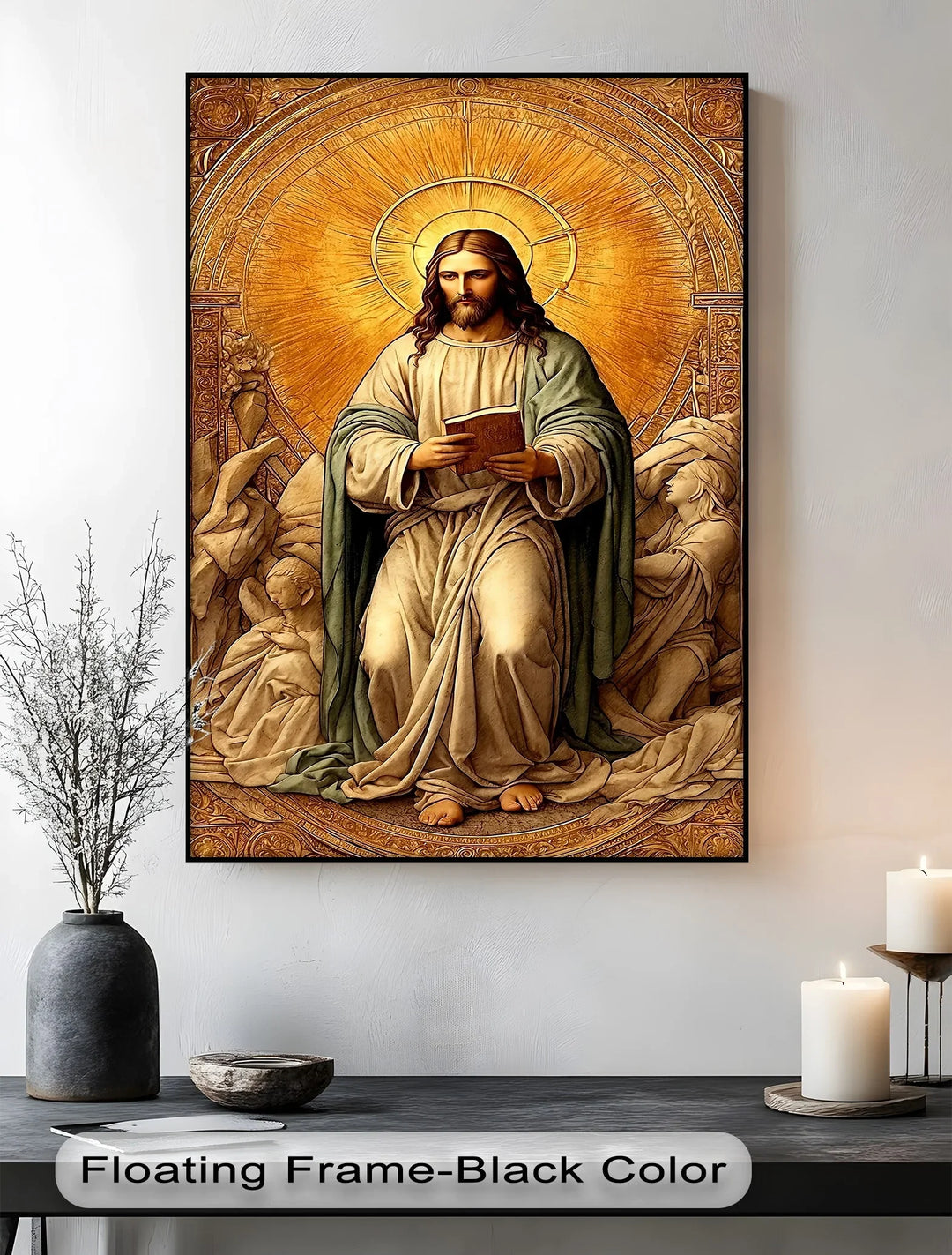 Christ in Radiant Light – Sacred Religious Canvas Print - MyPhotoStation