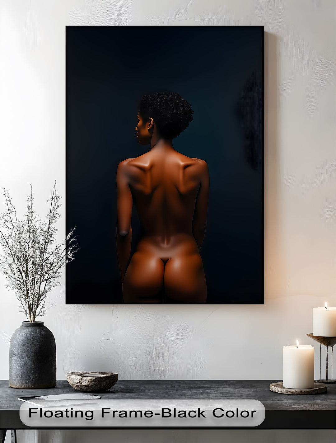 Velvet Shadows – Erotic Canvas Wall Art | Luxury Bedroom Wall Decor