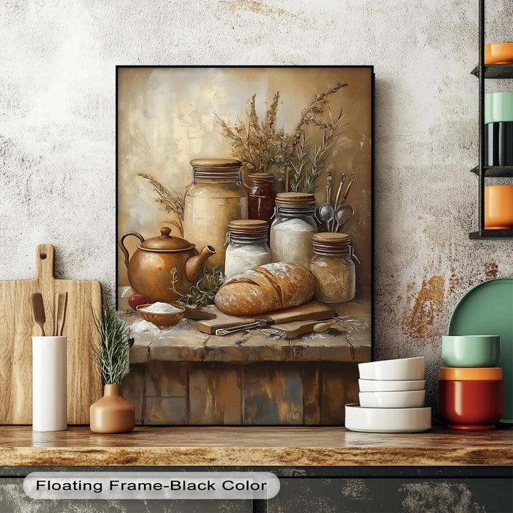 Farmhouse Pantry Delight – Rustic Kitchen Canvas Print - MyPhotoStation