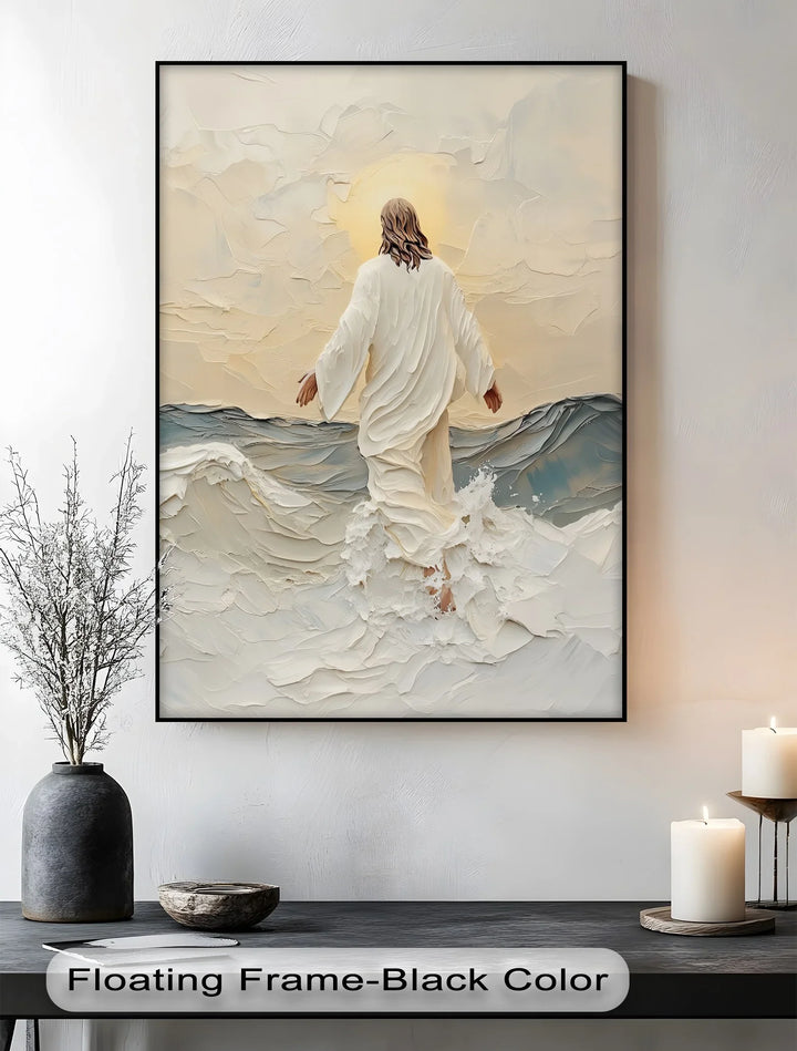 Walking on Water – Inspirational Christian Canvas Print - MyPhotoStation