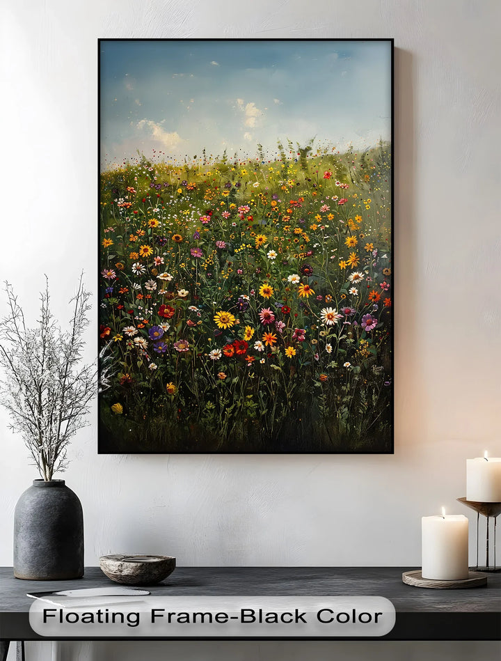 Blooming Meadow – Colorful Wildflower Field Canvas Print - MyPhotoStation