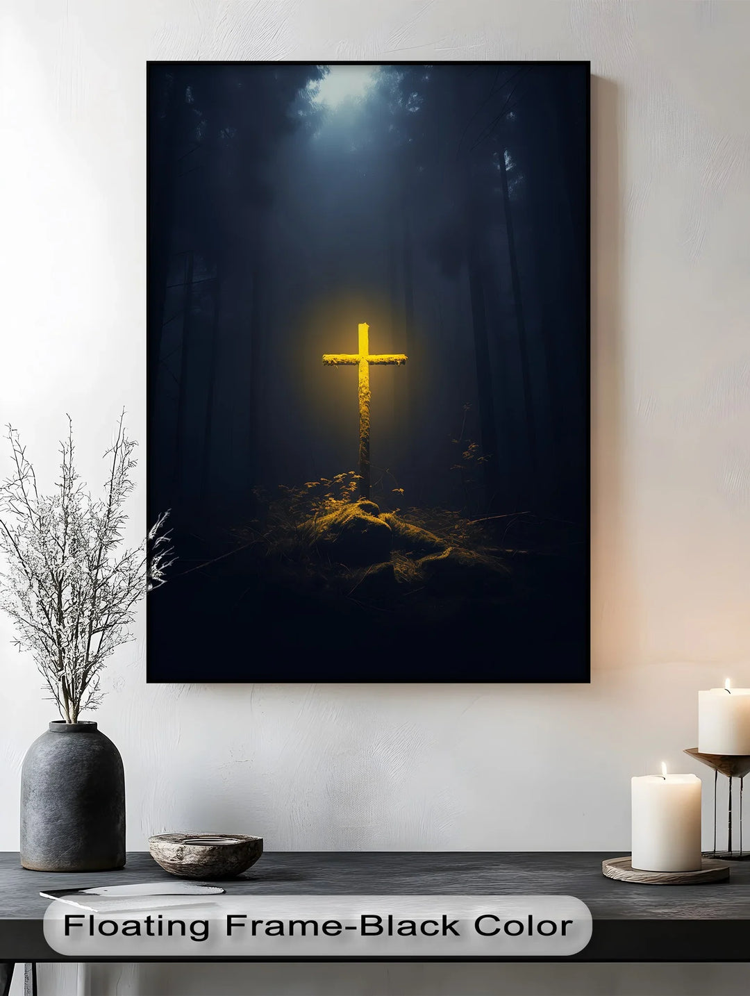 Light in the Darkness – Illuminated Cross Canvas Prints - MyPhotoStation