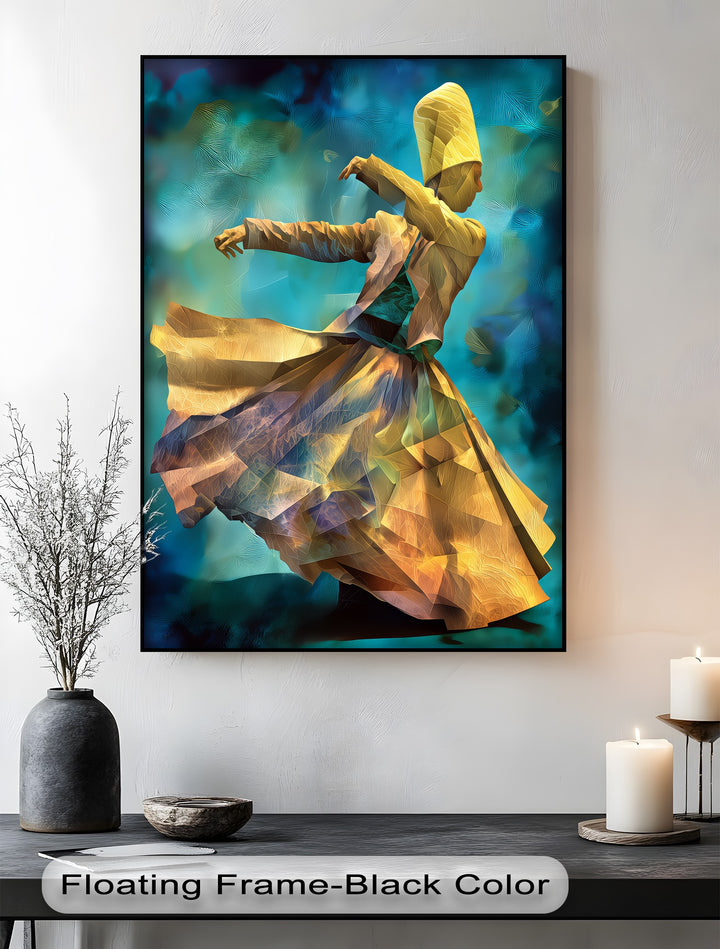 Whirling Grace – Dervish Spiritual Dance Canvas Print