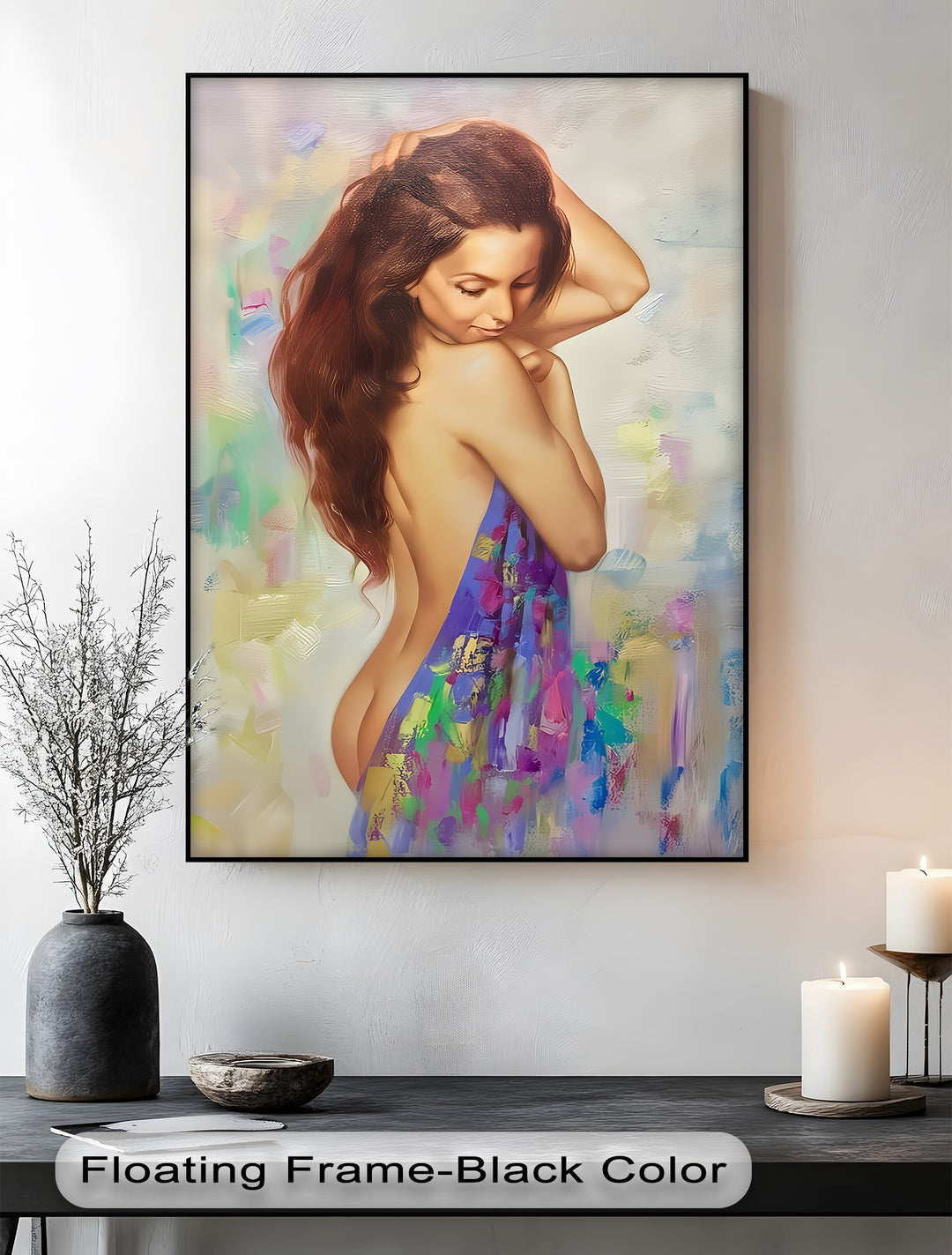 Sensual Elegance Erotic Canvas Wall Art – Vertical Wall Art
