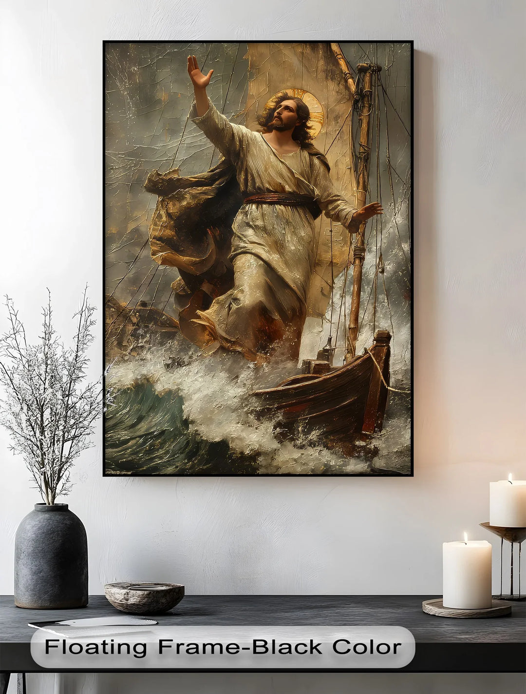 Peace in the Storm – Jesus Calming the Sea Canvas Print