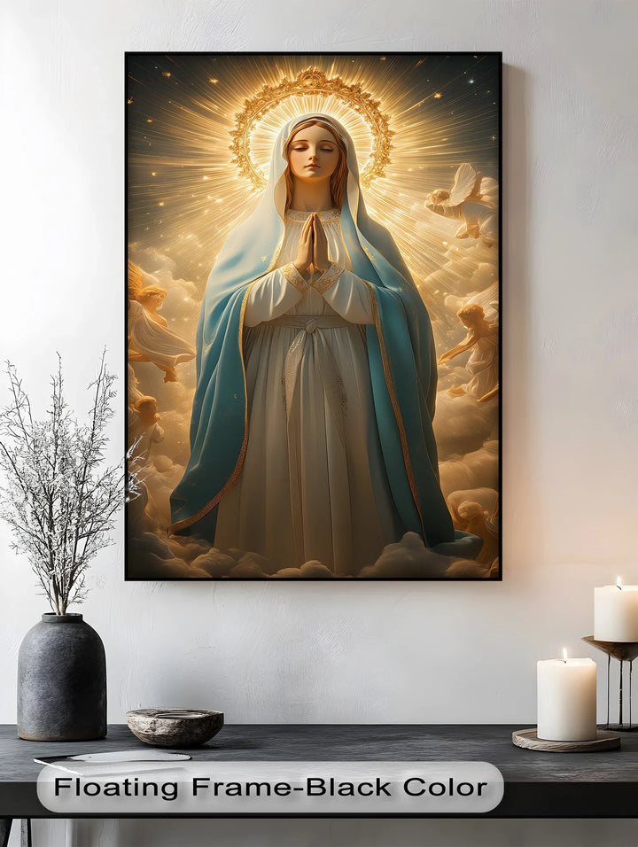 Queen of Heaven – Virgin Mary Canvas Art Print - MyPhotoStation