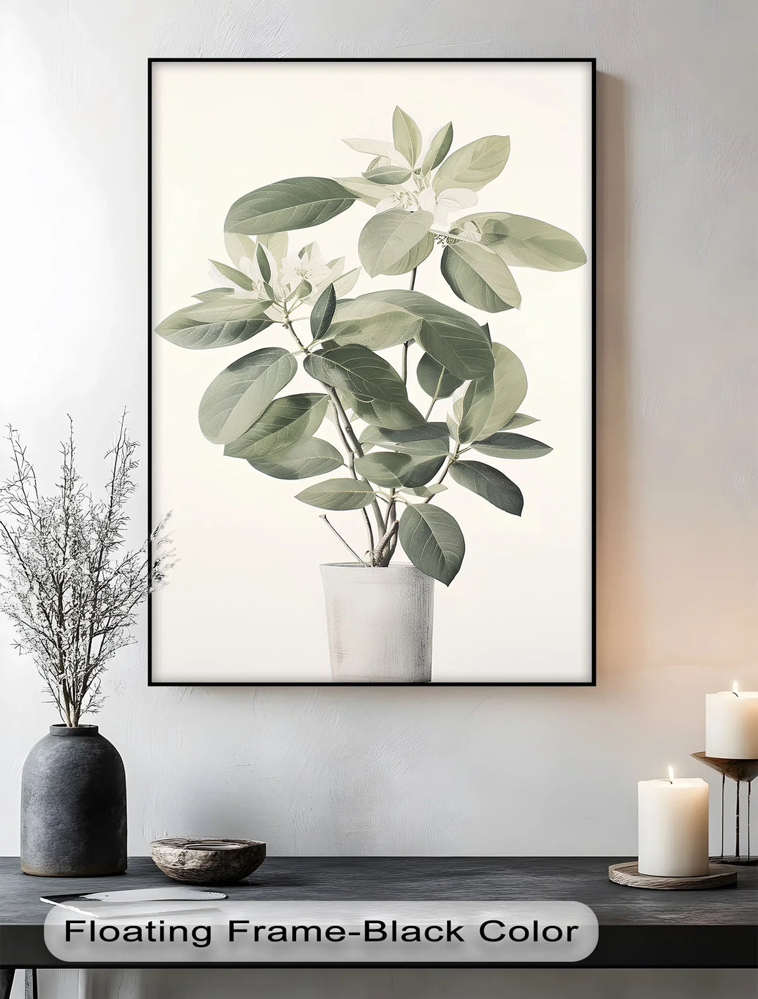Tranquil Magnolia in Vase – Soft Botanical Canvas Print - MyPhotoStation