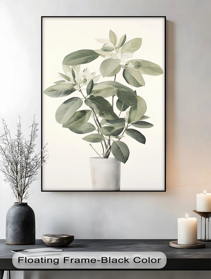 Tranquil Magnolia in Vase – Soft Botanical Canvas Print - MyPhotoStation